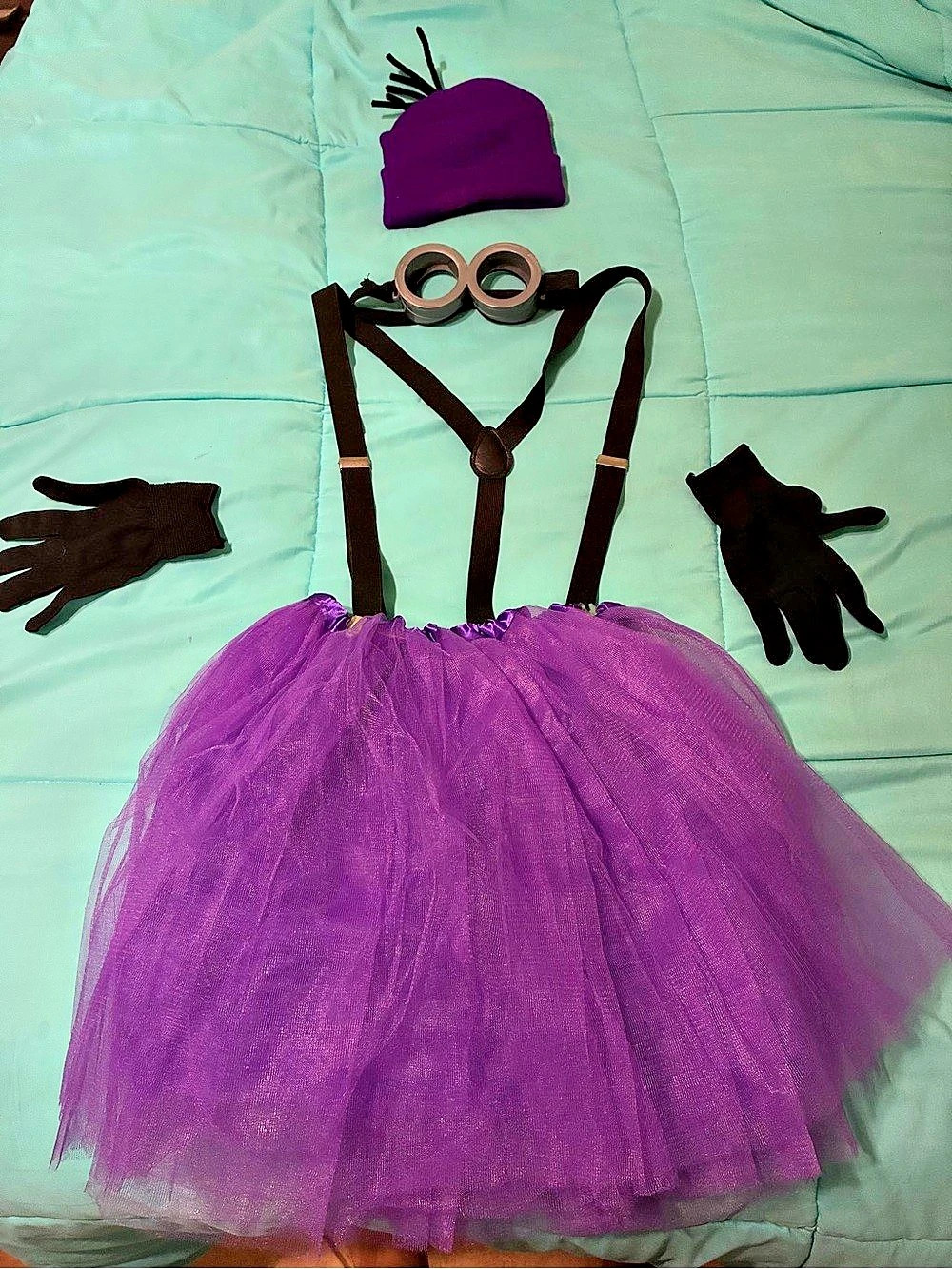 Purple Minion Halloween Costume Set